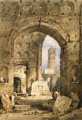 samuel-prout-1850-świątynia-pokoju-forum-rzymskie-sztuka-druk-reprodukcja-dzieł sztuki-sztuka-ścienna-id-a8rox6ird