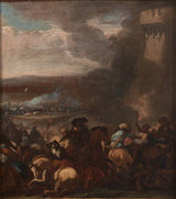 未知 17 世纪战争场景艺术印刷美术复制品墙艺术 id-a8u7747b8