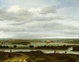 anthonie-van-borssom-1668-panoramic-ọdịdị ala-n'akụkụ-rhenen-with-the-huis-ter-lede-art-ebipụta-fine-art-mmeputa-wall-art-id-a8unqr6w5