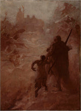 費爾南德·科爾蒙 1886 年色狼藝術印刷美術複製品牆壁藝術