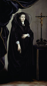 jacopo-da-empoli-1605-porträtt-av-en-adelskvinna-klädd-i-sörjande-konsttryck-finkonst-reproduktion-väggkonst-id-a8v5rlkku