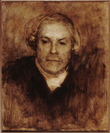 eugene-carriere-1880-chân dung-of-edmond-de-goncourt-1822-1896-nhà văn-nghệ thuật-in-mỹ-nghệ-tái tạo-tường-nghệ thuật