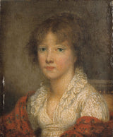 Jeanne-philiberte-ledoux-1790-女孩藝術肖像印刷美術複製品牆壁藝術