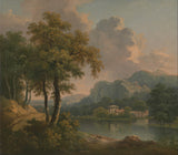 abraham-pether-1785-bosrijk-heuvelachtig landschap-kunstprint-kunst-reproductie-muurkunst-id-a8xcitzg2