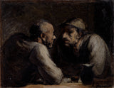 Honore-daumier-1858-兩個飲酒者-兩個飲酒者-藝術印刷-美術複製品-牆藝術-id-a8xyv07si