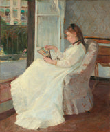 Berthe Morisot - 1869-the-umelci sestra-at-a-okná-art-print-fine-art-reprodukčnej-wall-art-id-a8yw8qo9d