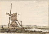 jacob-van-strij-1766-landscape-miaraka amin'ny-poldermolen-art-print-fine-art-reproduction-wall-art-id-a8zbt1vg3