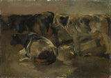 乔治·亨德里克·布莱特纳-1880-四头牛-艺术-印刷-美术-复制-墙-艺术-id-a8zyt7irv