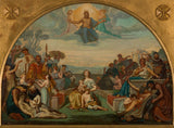 njemački-auguste-von-bohn-1847-skica-za-crkva-svete-elizabete-religija-blaženstva-umjetnička-štampa-likovna-umjetnička-reprodukcija-zidna umjetnost