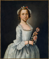 劳伦斯-基尔伯恩-1764-一位女士艺术肖像印刷美术复制品墙艺术 id-a91knh0f5