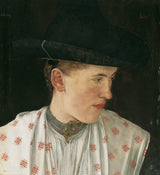 wilhelm-leibl-1880-head-of-a-nông dân-cô gái-nghệ thuật-in-mỹ thuật-tái tạo-tường-nghệ thuật-id-a91lenemy