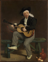 edouard-manet-1860-die-Spaanse-sanger-kuns-druk-fyn-kuns-reproduksie-muurkuns-id-a921o6ve2