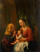 dirk-van-hoogstraten-1630-virgem-e-criança-com-saint-anne-anna-selbdritt-impressão de arte-reprodução de belas-artes-parede-id-a92etn7i8