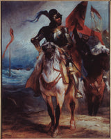 Edouard-Odier-Knight-led-his-Armee-Kunstdruck-Fine-Art-Reproduktion-Wandkunst