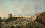 法兰西斯科·瓜迪（Francisco-Guardi）1785年，宫孔塔里尼花园的Zaffo艺术印刷精美的艺术复制品墙艺术ID A92I1OFML