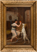 lionel-royer-1889-esmeralda-umetniški-tisk-lepe-umetniške-reprodukcije-stenske-umetnosti