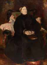 阿道夫·约瑟夫·托马斯·蒙蒂切利1870年，肖像的肖像，一位女士艺术印刷精美的艺术复制品墙上艺术ID A934Snfik