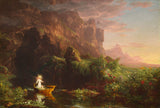 托马斯·科尔1842年童年生活之旅艺术印花精美艺术复制品墙艺术ID a93gpumkf