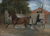 未知 1850 年馬車中紳士的肖像藝術印刷精美藝術複製品牆藝術 id-a93lwejae