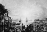 罗伯特·查尔斯·达德利1866年着陆在纽芬兰的艺术印刷精美的艺术复制品墙艺术ID A93MCKTW2