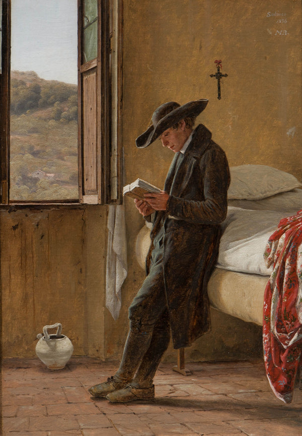 martinus-rorbye-1836-young-clergyman-reading-art-print-fine-art-reproduction-wall-art-id-a93pj6g18