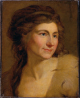 約翰·施洗者·蘭皮·達·女人藝術肖像印刷美術複製品牆藝術 ID-a9477cp5f