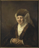 倫勃朗-範-里金-1655-老婦人的肖像藝術印刷美術複製品牆藝術 id-a94lg912e