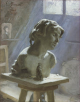 伊娃·邦尼爾-1886-巴黎工作室內部藝術印刷品美術複製品牆藝術 id-a95a1tizo