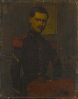jean-jacques-henner-1852-chân dung của trung sĩ-fourrier-nghệ thuật-in-mỹ thuật-tái tạo-tường-nghệ thuật