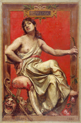 ჟოზეფ-ბლანი-1885-ჯულია-ბარტეს-პორტრეტი-1854-1941-ში-კომედიის-ალეგორია-ნამუშევარი-ბეჭდვით-სახვითი ხელოვნების-რეპროდუქცია-კედლის ხელოვნება