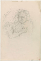 jozef-izrael-1834-skica-dveh-figur-umetniški-tisk-likovna-reprodukcija-stenske-art-id-a95j3xt4n