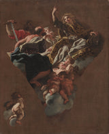 喬瓦尼·巴蒂斯塔·高利-1677-以色列四先知的草圖，為伊爾格蘇-羅馬-藝術印刷品-精美藝術-複製品-牆藝術-id-a95rj58vh