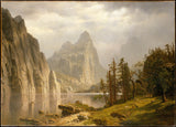 Алберт-Bierstadt-1866-Merced-река-Йосемити-долина-арт-печат-фино арт-репродукция стена-арт-ID-a95yxo4zd