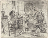 simon-andreas-krausz-1770-农民家庭进餐时间艺术印刷精美的艺术复制品-墙-艺术-id