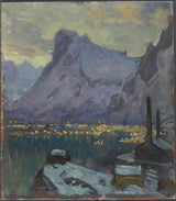 anna-Boberg-1934-Svolvaer-prístav-at-the-výšky-of-the-rybolov-sezónu-studia-z-Lofoty-art-print-fine-art-reprodukčnej-wall-art-id-a96d6ym0o