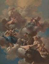 喬瓦尼·多梅尼科·費雷蒂-1745-天花板壁畫藝術印刷品美術複製品牆藝術 ID-a96t9ajqo 草圖