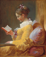 Jean-Honoré-Fragonard 1770-young-girl-olvasás-art-print-fine-art-reprodukció fal-art-id-a96xvjy3w