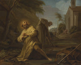 Jean-restout-1745-聖海默在孤獨中-藝術印刷-精美藝術複製-牆藝術-id-a974kulj8