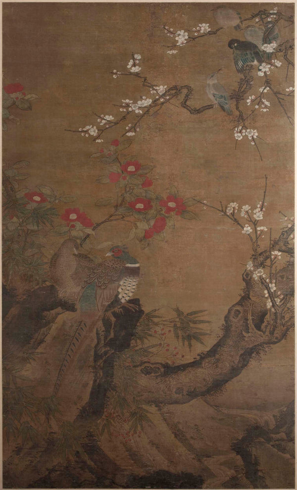 anonymous-1700-pheasants-and-camellias-art-print-fine-art-reproduction-wall-art
