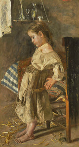 安東尼奧·曼奇尼-1880-可憐的孩子藝術印刷品美術複製品牆藝術 id-a99kaj2ge