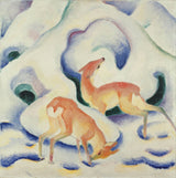 franz-marc-1911-deer-in-the-snow-art-ebipụta-fine-art-mmeputa-wall-art-id-a99wqojl6