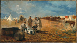 溫斯洛荷馬-1871-雨天營地藝術印刷精美藝術複製品牆藝術 id-a9a0fo124