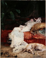 Džordžs Džūlss Viktors Klērins 1876. gada Sāras-Bernhardas-mākslas portrets