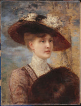 Henri-Gervex-1902-ritratto-de-madame-de-lorger-stampa-d'arte-riproduzione-d'arte-arte da parete