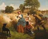 emanuel-leutze-1852-mrs-schuyler-brænder-hendes-hvedemarker-på-fremgangsmåden-kunsttryk-fin-kunst-reproduktion-vægkunst-id-a9ablbjbx