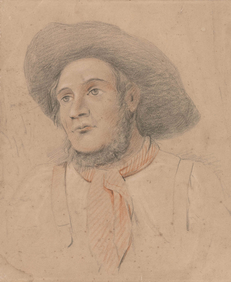 alexander-cranendoncq-1809-manskop-with-wide-hat-and-neckerchief-art-print-fine-art-reproduction-wall-art-id-a9aph8e9f