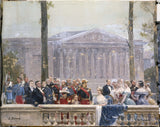 henri-gervex-1889-panorama-stulecia-rodzina-cesarska-otoczona-licznymi-osobistościami-z-drugiego-cesarstwa-do-palais-bourbon-druk-sztuka- reprodukcja-dzieł sztuki-sztuka-ścienna