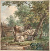 彼得·杰拉杜斯·範·os-1786-果園裡的牛-藝術印刷品-精美藝術-複製品-牆藝術-id-a9cx2kxkf