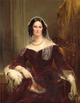 jan-adam-kruseman-1844-dieuwke喷泉的肖像-第二任妻子的adriaan-van-art-print-fine-art-reproduction-wall-art-id-a9d0xacq3