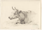 Jean-Bernard-1825-躺在牛左藝術印刷品美術複製品牆藝術 id-a9d5dcl3p